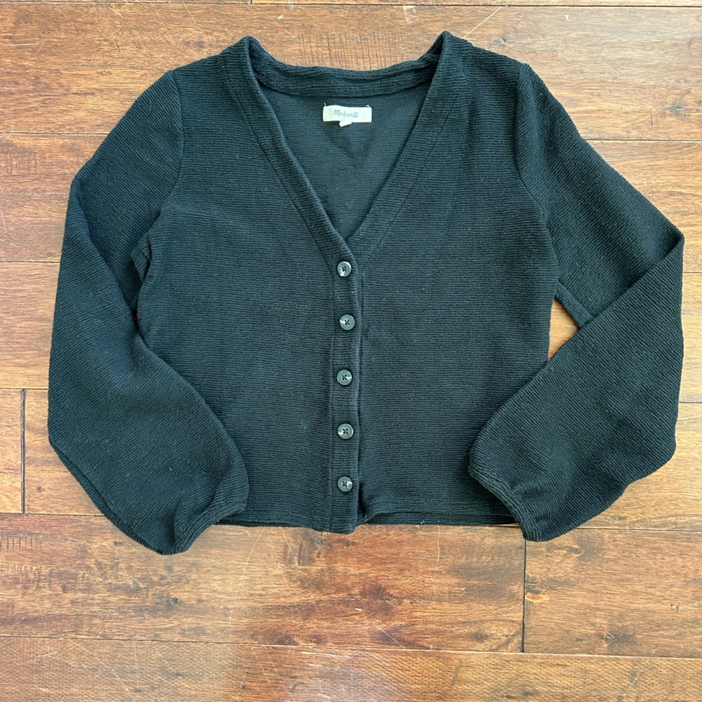 Madewell Navy Blue V-Neck Cardigan Size XS